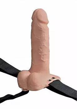 Pipedream Fetish Fantasy Series 7“ Hollow Rechargeable Strap-on with Balls