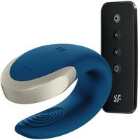 Satisfyer Double Love - App-gesteuerter Paarvibrator (blau)