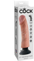 King Cock Naturvibrator 9" Vibrating Cock - 20,4 cm mit realistischem Design