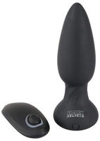 Black Velvets Rotierender und vibrierender Analplug mit Fernbedienung 11 cm,