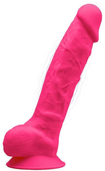 SILEXD Premium Silikon Dildo with Vibration 20cm pink