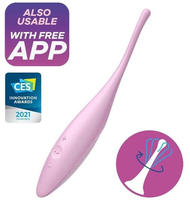 Satisfyer Twirling Joy - App-gesteuerter Klitorisvibrator (pink) rosa