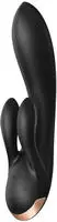 Satisfyer Double Flex - App-gesteuerter Vibrator mit Klitorisschenkel (schwarz)