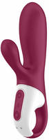 Satisfyer Hot Bunny - App-gesteuerter, w&auml;rmender Vibrator mit Klitorisarm (rot)