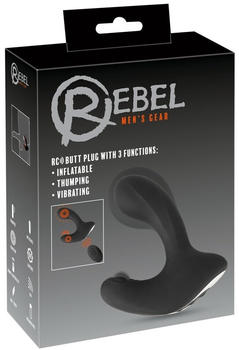 Rebel Remote Controlled Butt Plug with 3 functions