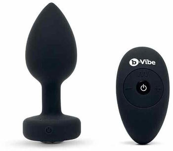 b-Vibe Vibrating Jewel Plug M/L Black Diamond