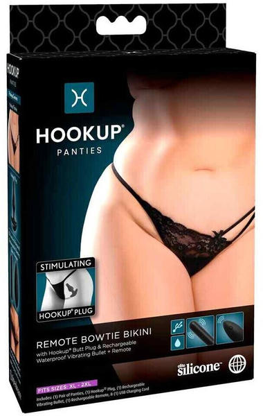 HookUp Panties Remote Bowtie Bikini XL-XXL