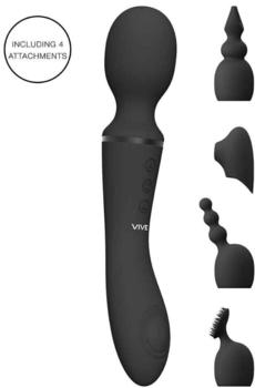 Vive Nami Pulse Wave & Vibrating Wand Black