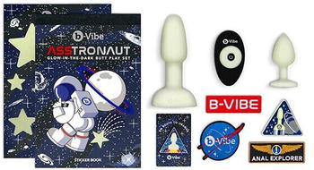 b-Vibe Asstronaut Glow-in-the-Dark Butt Play Set