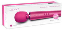 Le Wand Wiederaufladbarer vibrierender Massagestab mit 20 Modi, 34 cm, Magenta