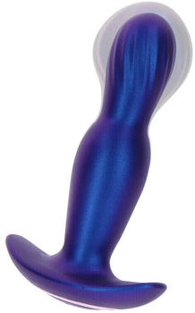 ToyJoy The Stout Inflating Vibrating Plug Blue Metallic