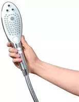 Womanizer Duschaufsatz Wave Silber mit 3 Strahleinstellungen f&uuml;r Dusche und