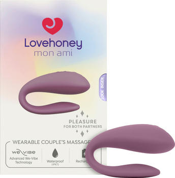 Lovehoney mon ami Wearable Couple's Massager purple