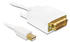 82920 Kabel mini Displayport > DVI 24pin Stecker (5,0m): DeLock Kabel mini Displayport > DVI 24pin Stecker