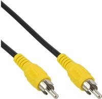 1m - Inline Cinch Kabel, Video, 1x Cinch Stecker / Stecker, Steckerfarbe gelb