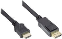 Good Connections&reg; Anschlusskabel DisplayPort 1.2 an HDMI, 4K @30Hz, vergoldete