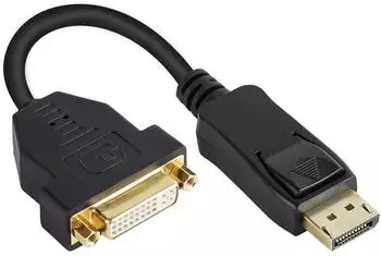 Good Connections Adapterkabel DisplayPort zu DVI-D 24+5, 0,2 m, schwarz (DP-AD06)