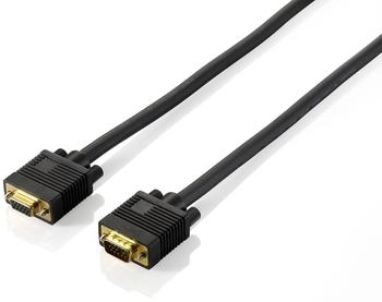 Equip VGA Verlängerungskabel HD15 Stecker/Buchse 1,8m schwarz (218130)