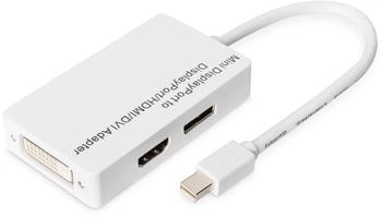 Digitus Mini DisplayPort Adapter/Verteiler zu DP+HDMI+DVI-D Weiß 0,2m (DB-340509-002-W)