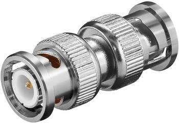 Goobay BNC-Verbinder gerade 2x Stecker 50 Ohm mit Goldkontakten (11339)
