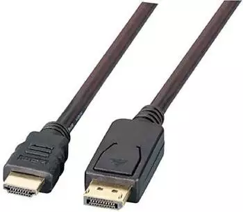 EFB-Elektronik DisplayPort zu HDMI Adapterkabel, 1080p, 1m, schwarz (K5561SW.1V2)