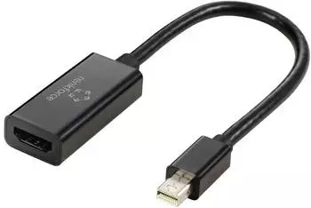 Renkforce Mini-DisplayPort Adapterkabel HDMI-A Buchse schwarz vergoldete Steckkontakte (RF-5947252)