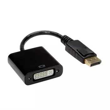 Value DisplayPort zu DVI Adapter, 15 cm, Schwarz (12.99.3137)