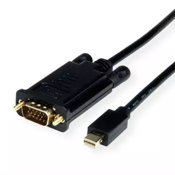 Value Mini DisplayPort-VGA Adapterkabel, schwarz, 1 m (11.99.5805)
