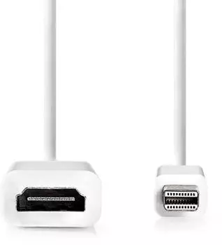 Nedis Mini DP Male to HDMI Female Cable Black