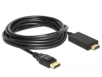 DeLock DisplayPort to HDMI St/St 4K Cable (5 m) Black