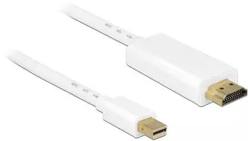 DeLock Mini DisplayPort 1.1 to HDMI Full HD Cable (2 m) White