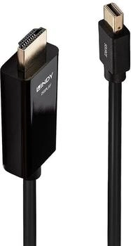 Lindy Mini DisplayPort to HDMI 4K 30 Hz Cable (2 m) Black