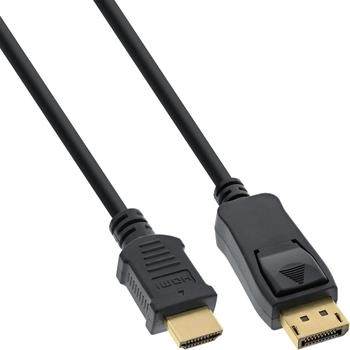 InLine DisplayPort to HDMI Cable (0.5 m) Black