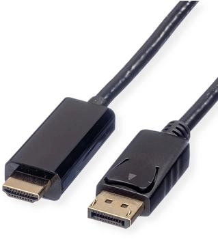 Roline DisplayPort UHDTV ST/ST Cable (5 m) Black