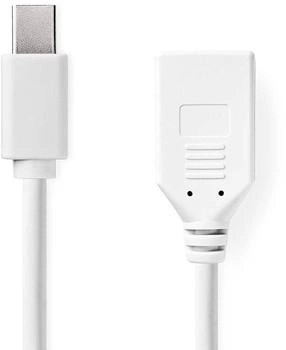 Nedis Mini DP 1.2 Male to DP Female Adapter (1 m) Black