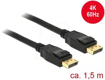 DeLock DisplayPort Male to Male Connection Cable 85508 (1.5 m)