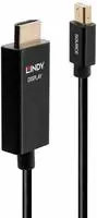 LINDY Anschlusskabel Mini DisplayPort Stecker, HDMI-A Stecker 2.00 m Schwarz 40922