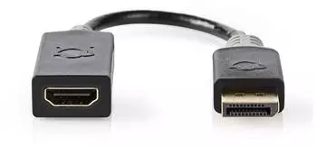 Nedis DisplayPort Male to HDMI Female Video Adapter (20 cm)