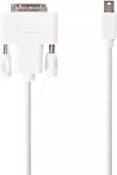 Nedis Mini DisplayPort Male to DVI-D Male 24+1 Cable CCGP37700WT20 (2 m)
