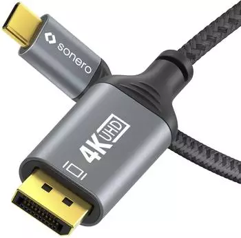 Sonero USB-C to DisplayPort 4K 60 Hz Cable (10 mètre)