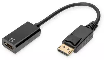 Digitus Active DisplayPort to HDMI Type A Cable HDMI 2.0 UltraHD 4k/60Hz (0.2m)