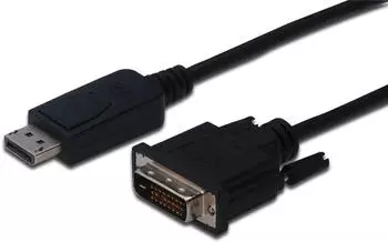 Digitus DisplayPort to DVI 24+1 Cable Full HD 1080p DisplayPort 1.1a with Latch (2 m)