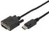Digitus DisplayPort to DVI 24+1 Cable Full HD 1080p DisplayPort 1.1a with Latch (2 m)