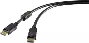 Renkforce DisplayPort Male to Male Cable Black (7.5 m)