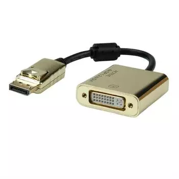 Roline DisplayPort auf DVI-D Dual Link Adapter, 0,15m (12.03.3175)