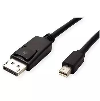 Roline Mini DisplayPort-Kabel DisplayPort 1.1, 5m, schwarz (11.44.5637)