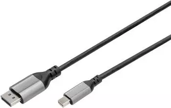 Digitus DisplayPort Adapterkabel mini-DP zu DP 8K 2m (DB-340106-020-S)