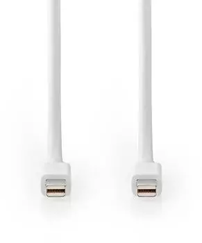 Nedis Mini DisplayPort-Kabel DisplayPort 1.4, 2m, wei&szlig; (CCGB37504WT20)