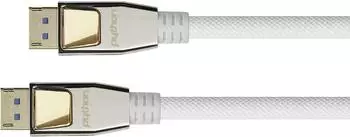 Python DisplayPort 2.0 Kabel Nylongeflecht weiß 2m (DP20-PY020W)