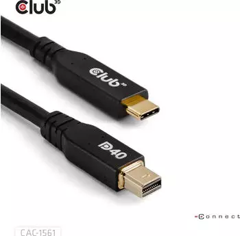 Club3D USB-C zu Mini DisplayPort Kabel, bidirektional, 2m (CAC-1561)
